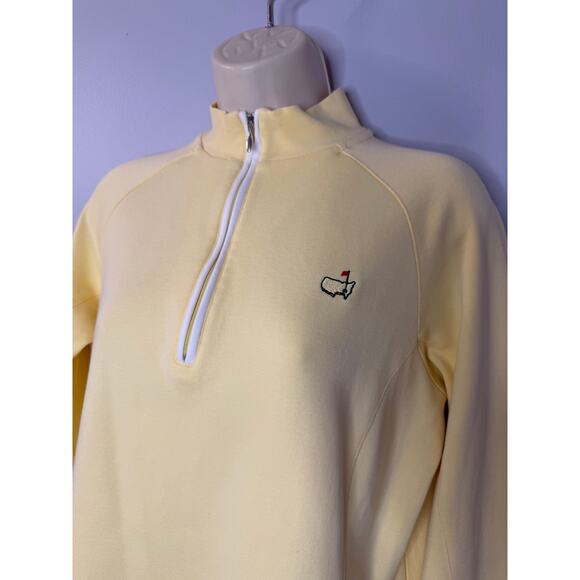 Magnolia Lane Masters 1/4 Zip Pullover Yellow Sweatshirt Women's M - Picture 4 of 9